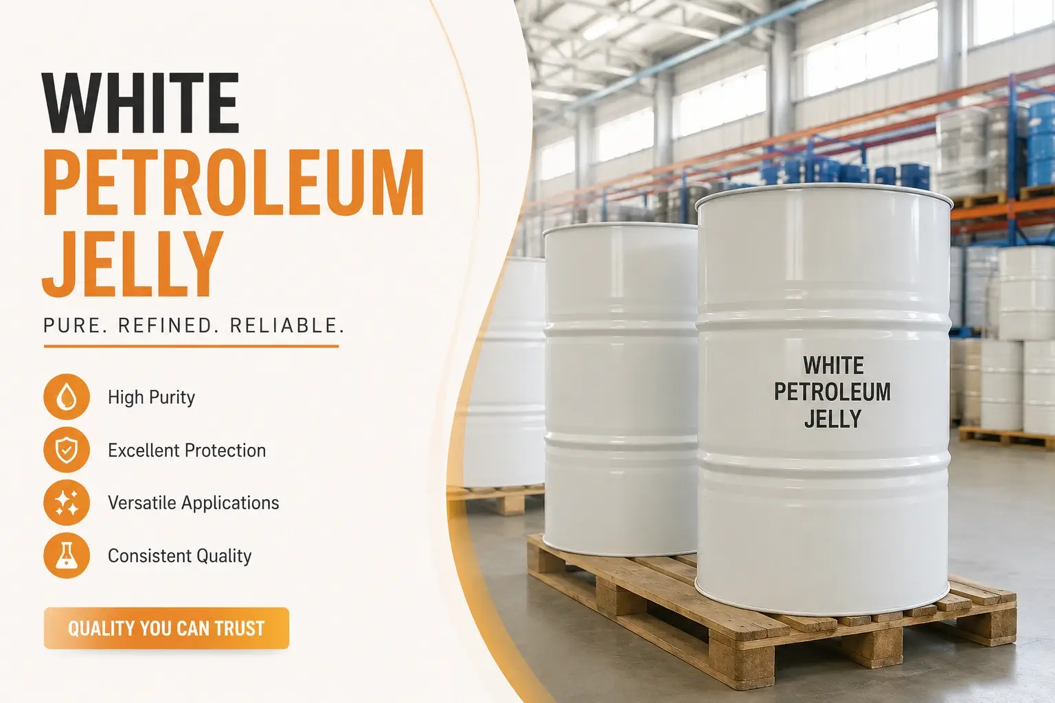 White Petroleum Jelly bulk Supplier & Distributor 